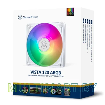 Вентилятор для корпуса SilverStone Vista 140 ARGB (SST-VS120W-ARGB) картинка 6